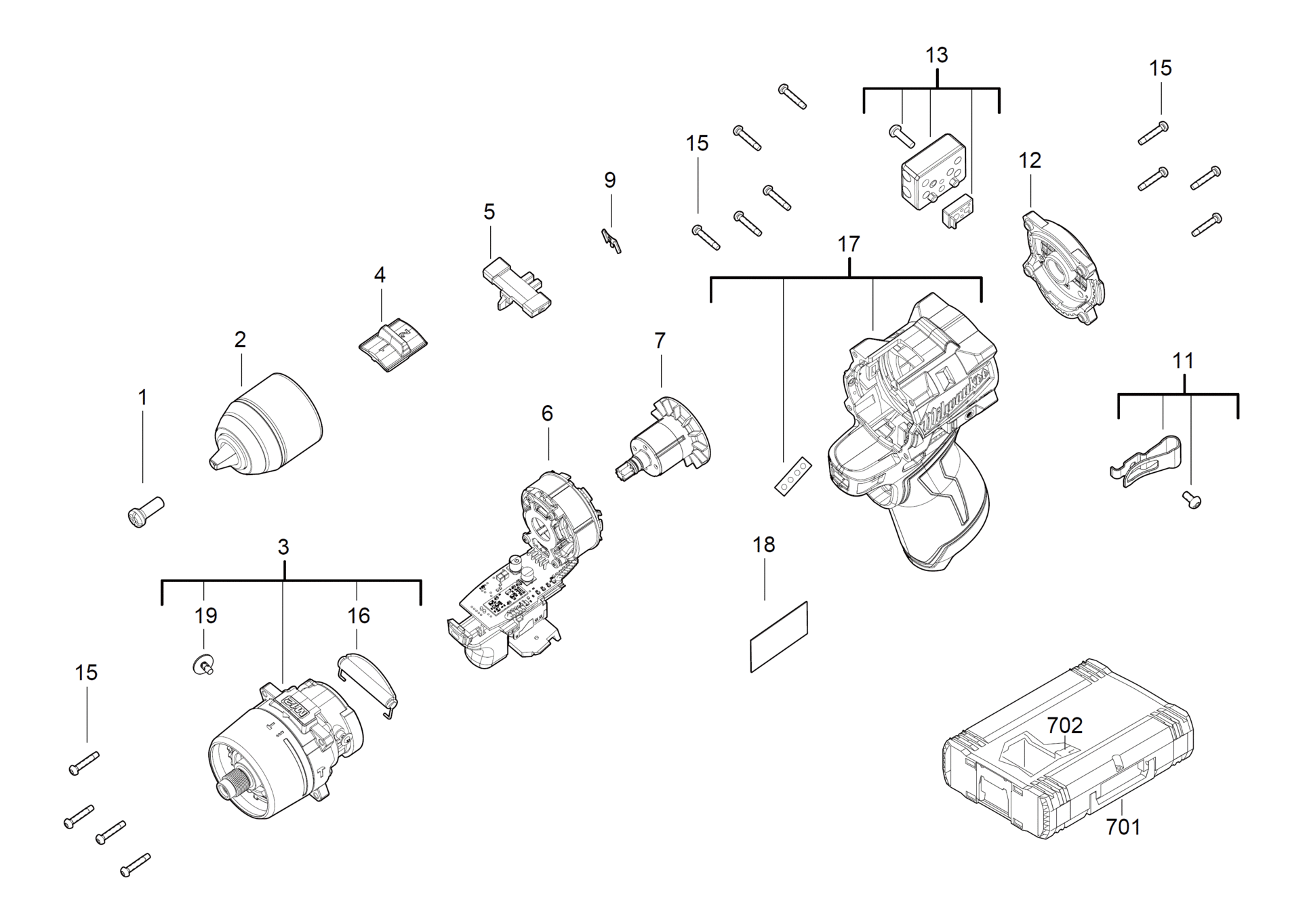 Milwaukee M12FPP4A2-423B - Combokits