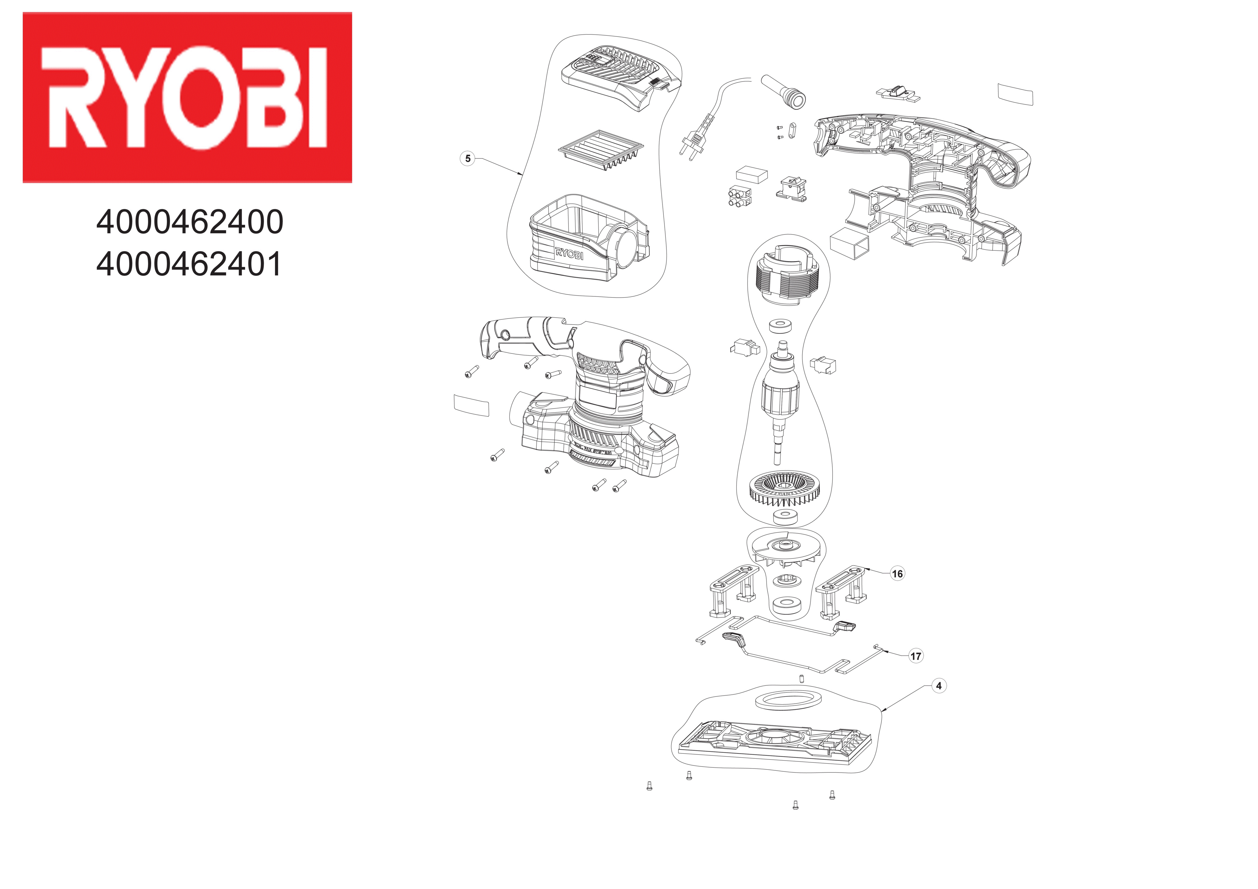Ryobi RSS200-GA20 - Sanders XX96