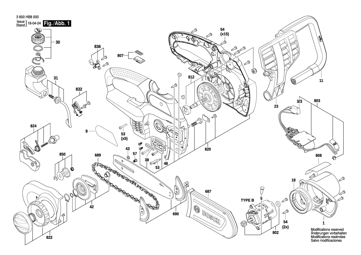 Bosch UniversalChain 18 Kettensäge