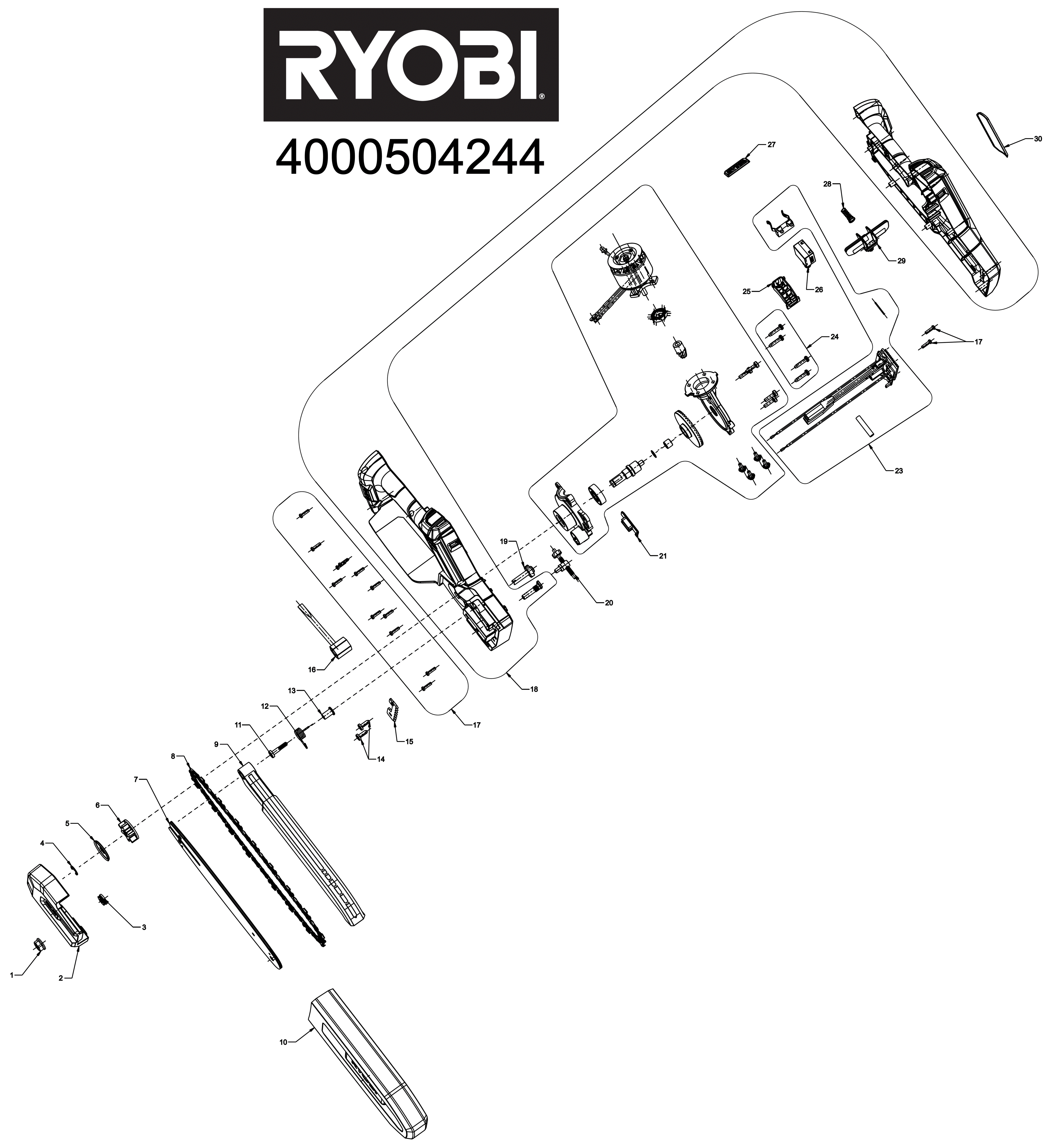 Ryobi RY18PSX20A-0 - Saws XX96