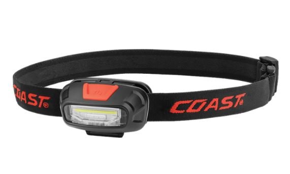 COAST FL13 Stirnlampe 380 Lumen mit rotem  weißem Licht