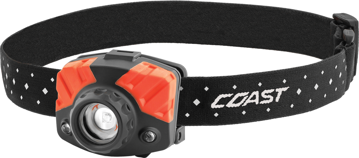 COAST FL65 Stirnlampe - Schwarz  Rot 415 Lumen Blisterverpackung